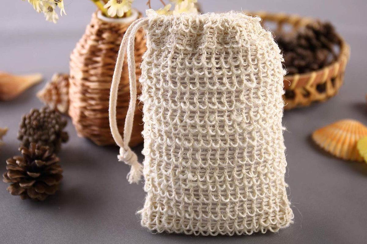 Sacs Sauve-Savon Exfoliants en Fibres de Sisal : Routine Zéro Déchet et Respect de la Planète | Oceansrespect