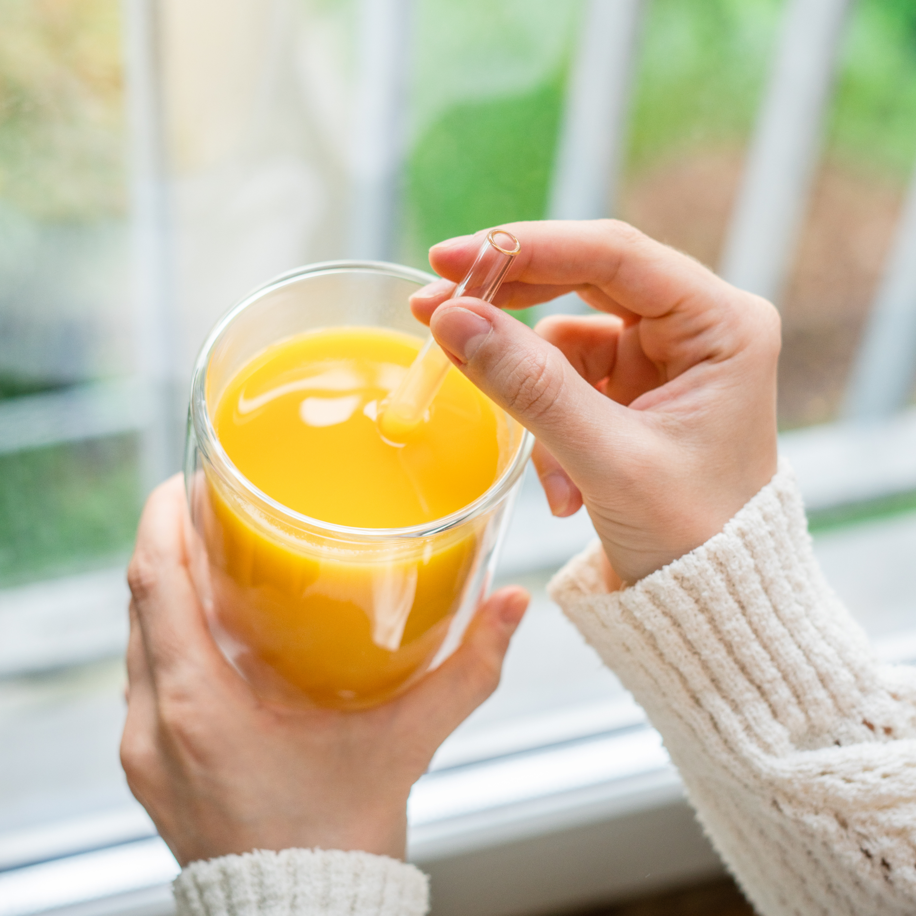 Paille droite en verre en vrac