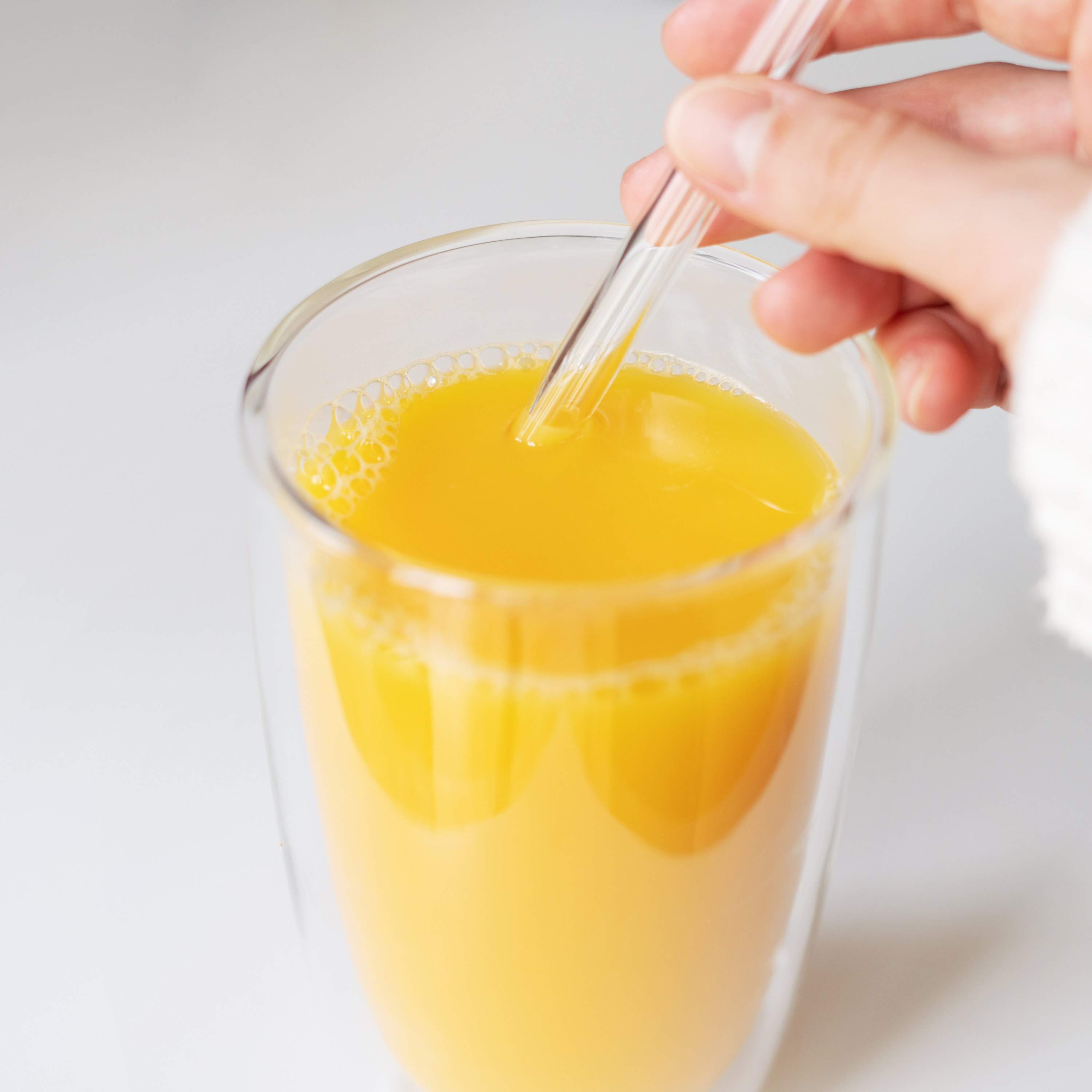 Paille droite en verre en vrac