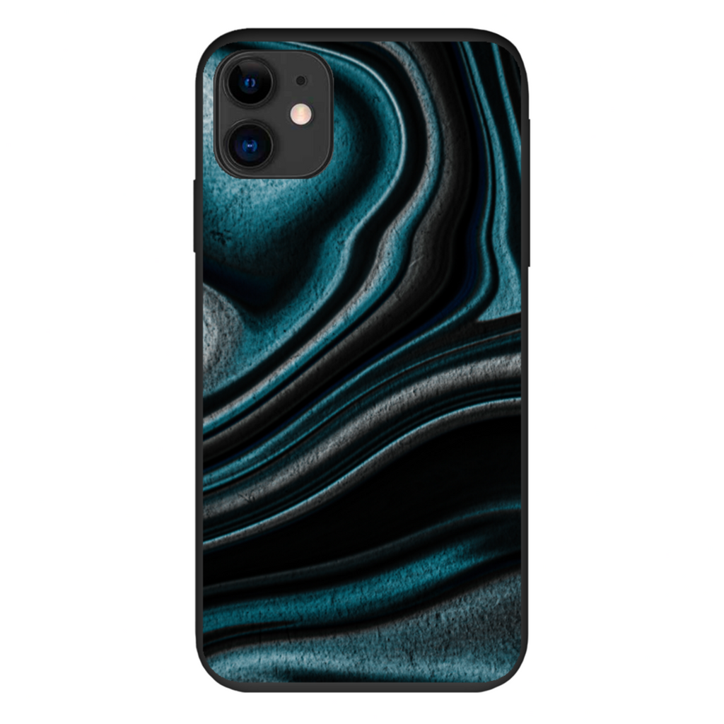 Coque anti-choc biodégradable pour téléphone - Marbre noir