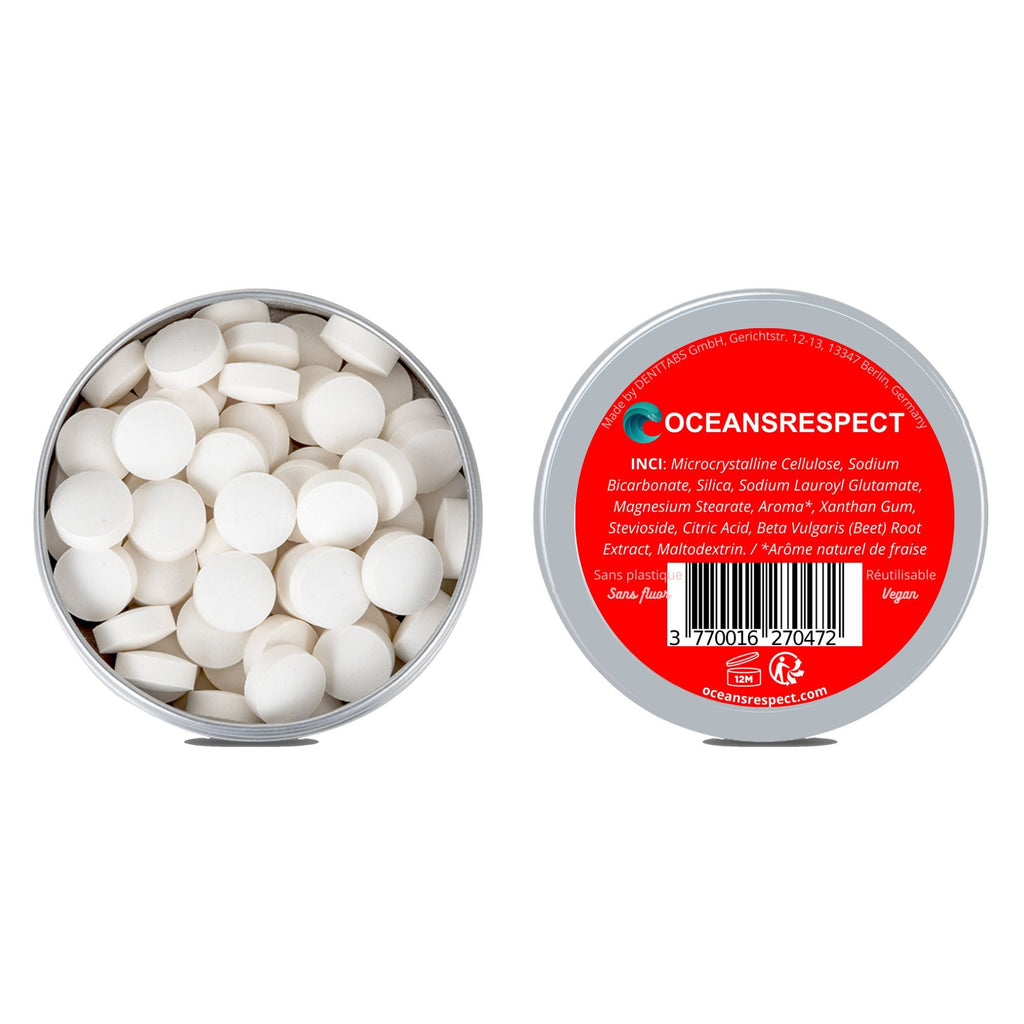 Dentifrice solide en pastilles à croquer - Sans fluor - 1 mois