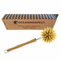 Brosse à vaisselle en bambou réutilisable avec tête interchangeable - Oceansrespect 🌊🌍🌱