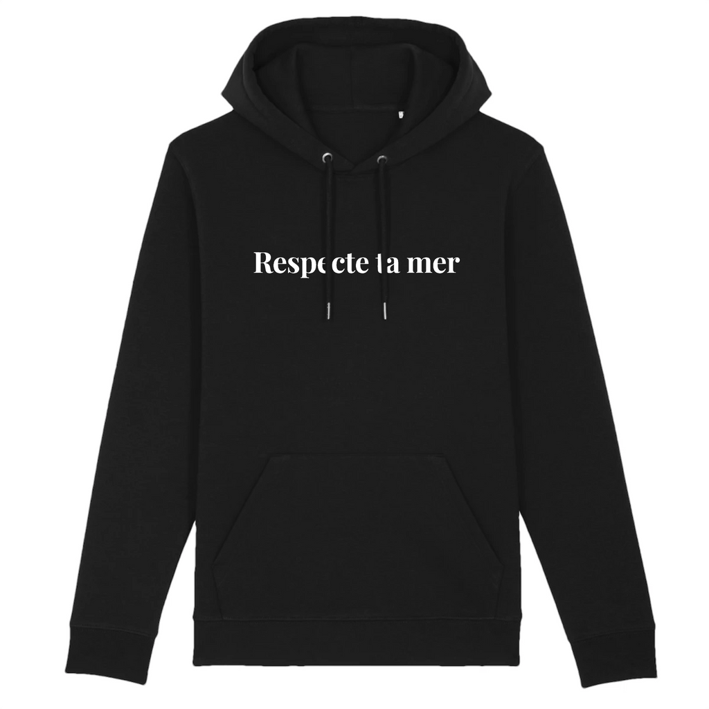 Hoody unisexe en coton bio - Respecte ta mer