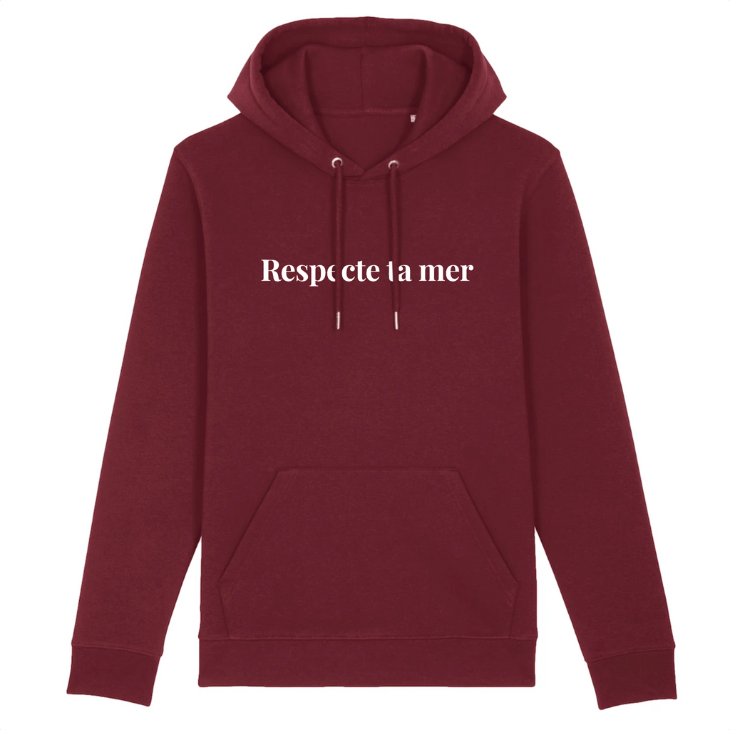 Hoody unisexe en coton bio - Respecte ta mer