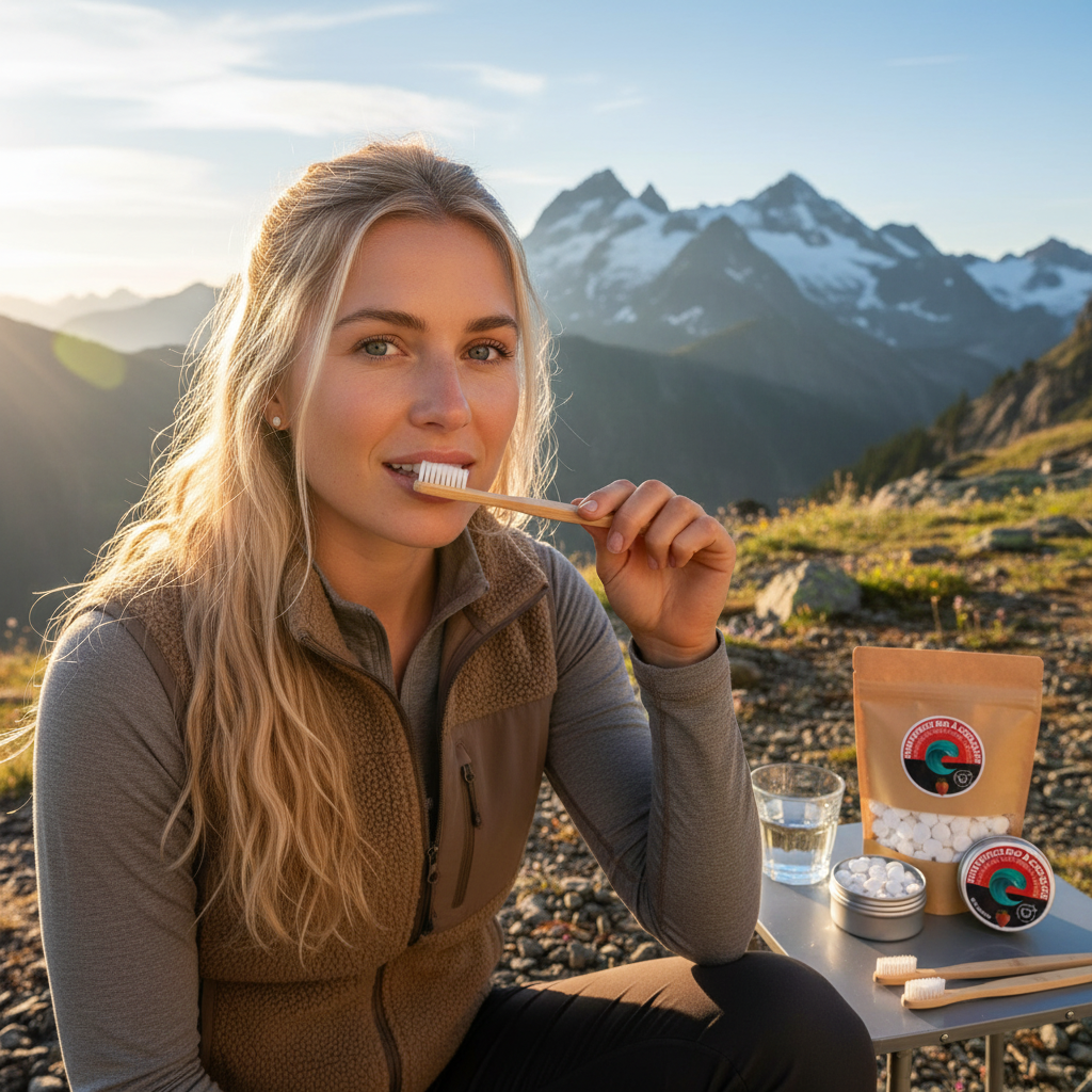 Pack 6 mois : Brosse à dents en bambou et dentifrice en pastilles