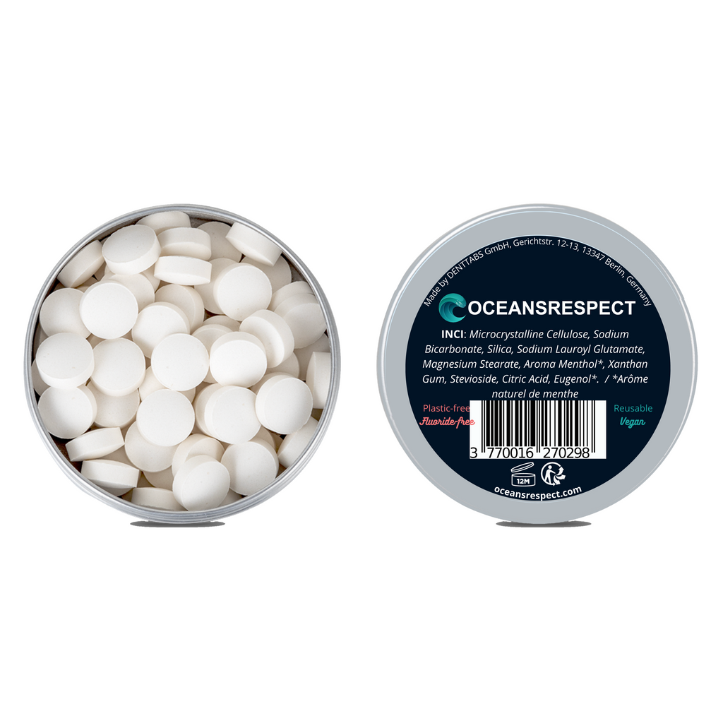 Dentifrice solide en pastilles à croquer - Sans fluor - 1 mois