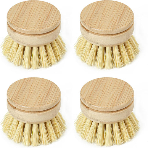 Tête interchangeable pour brosse à vaisselle en bambou réutilisable - Oceansrespect 🌊🌍🌱