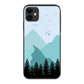 Coque anti-choc biodégradable pour téléphone - Montagnes de nuit - Oceansrespect 🌊🌍🌱