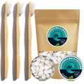 Pack 6 mois : Brosse à dents en bambou et dentifrice en pastilles - Oceansrespect 🌊🌍🌱