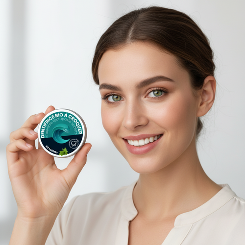 Dentifrice solide en pastilles à croquer - Sans fluor - 1 mois - Oceansrespect 🌊🌍🌱