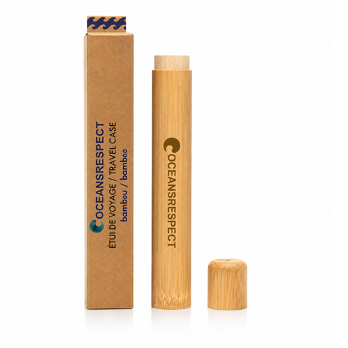 Étui de voyage en bambou (pour brosse à dents) - Oceansrespect 🌊🌍🌱