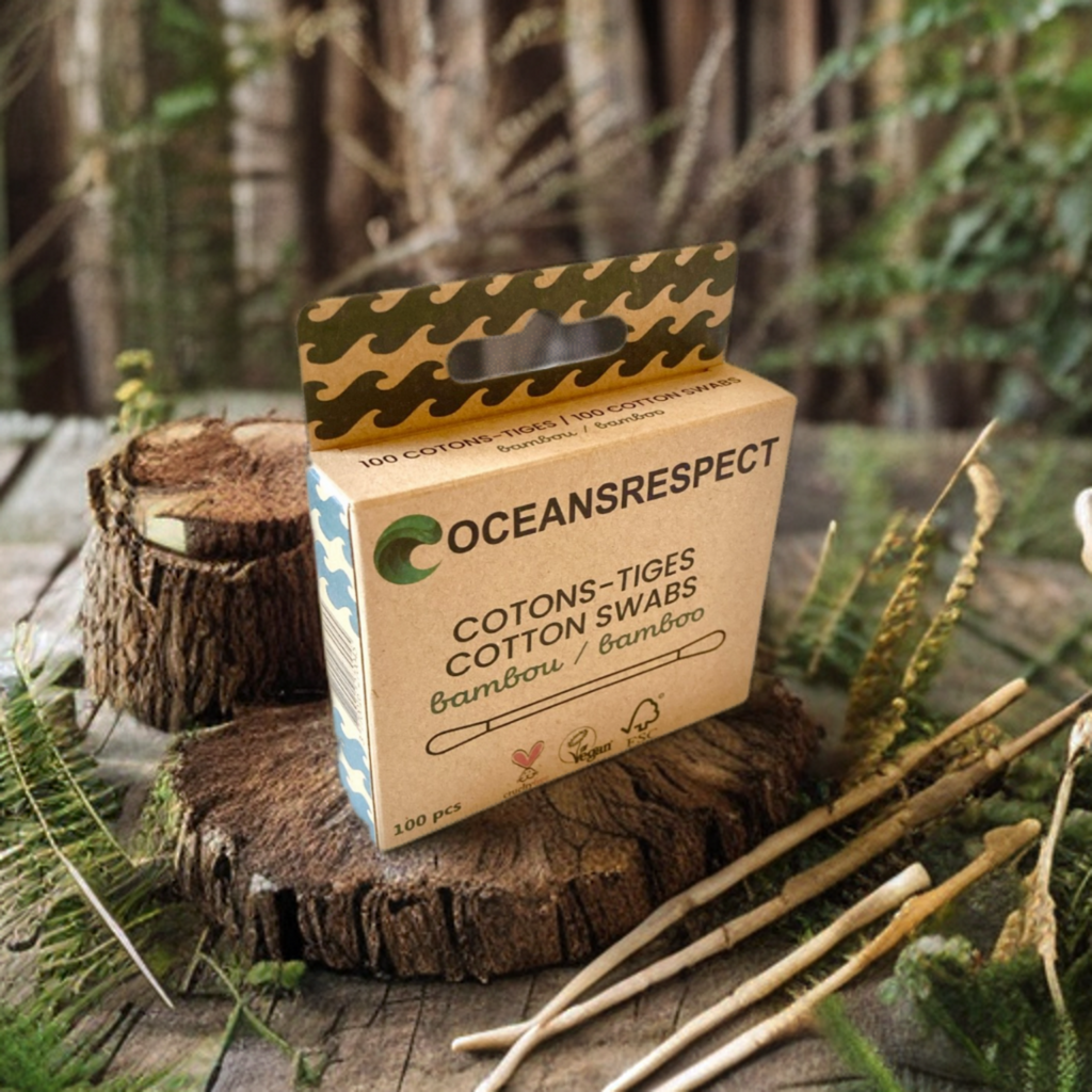 Cotons-tiges en bambou biodégradables - Lot de 100 unités
