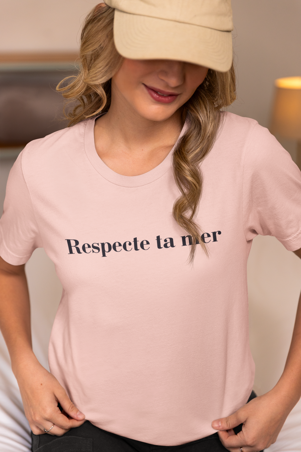 T-shirt femme en coton bio - Respecte ta mer