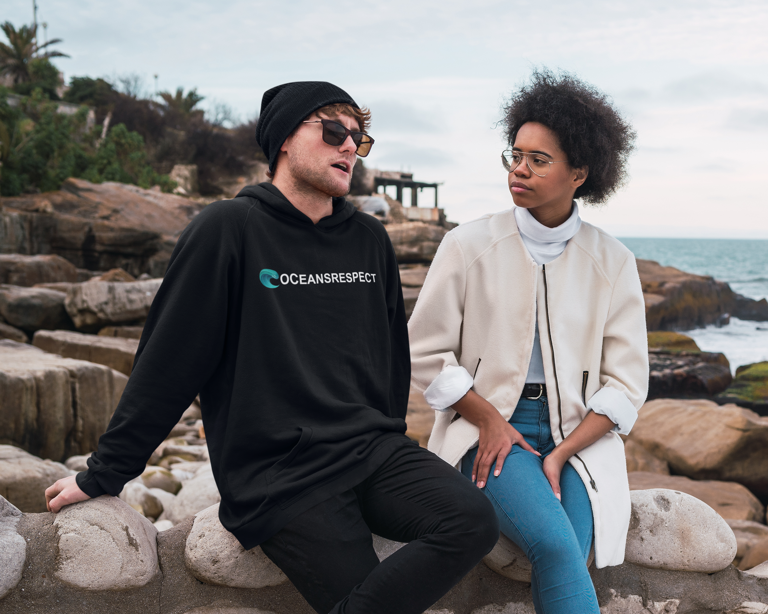 Hoody unisexe en coton bio - Oceansrespect