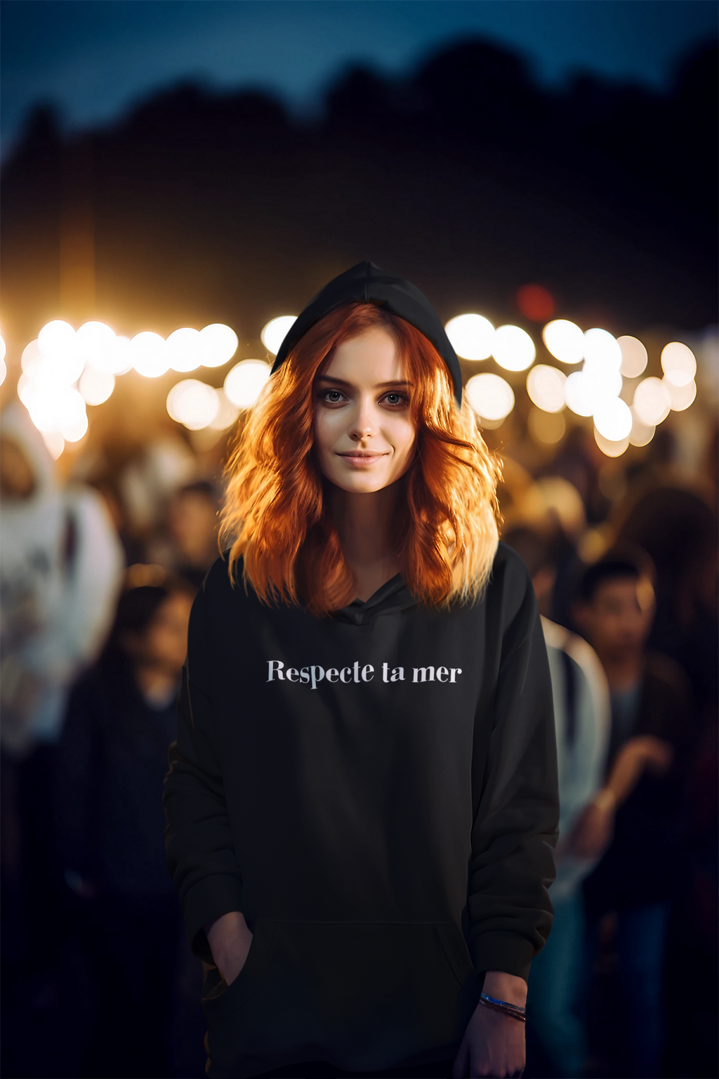 Hoody unisexe en coton bio - Respecte ta mer