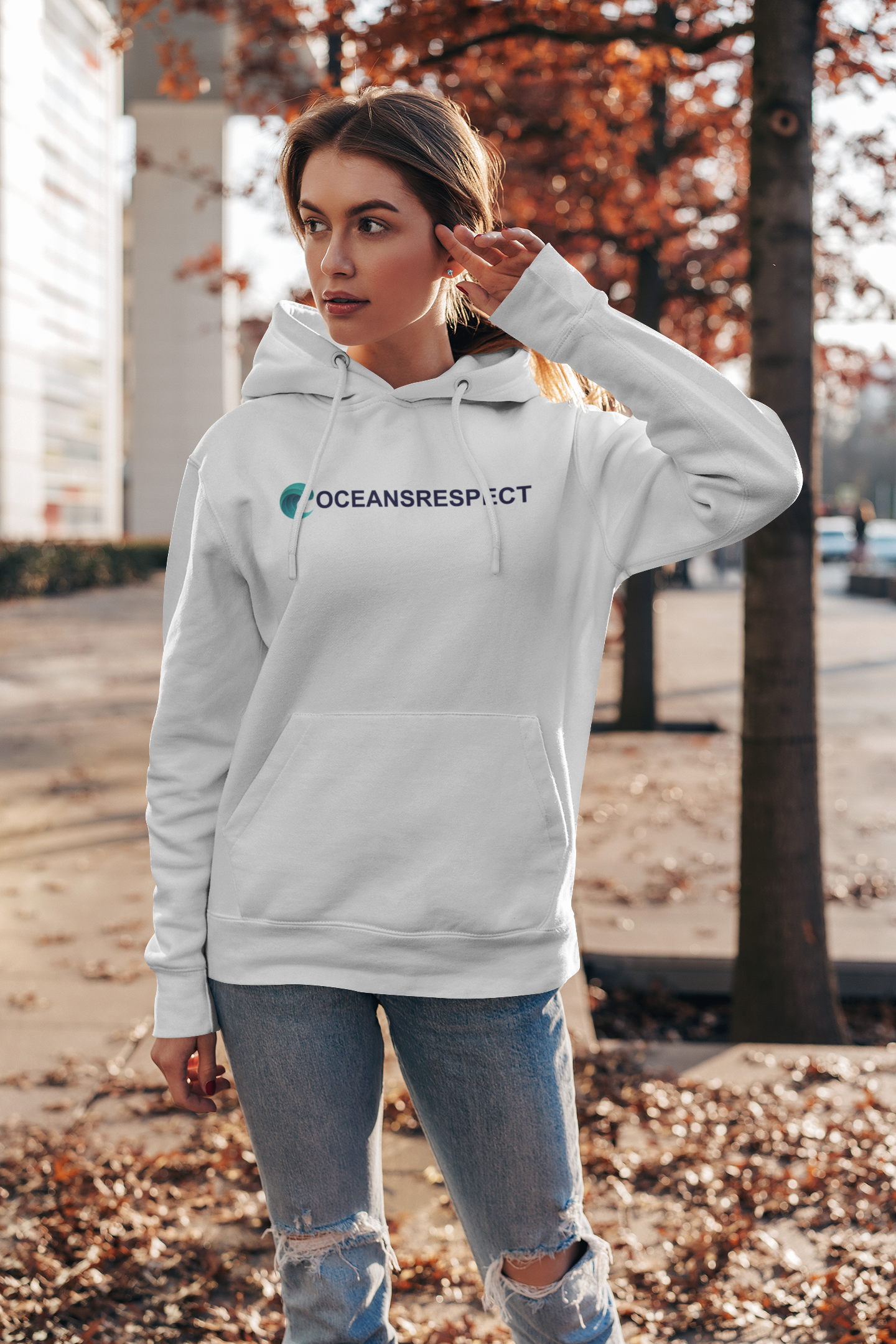 Hoody unisexe en coton bio - Oceansrespect