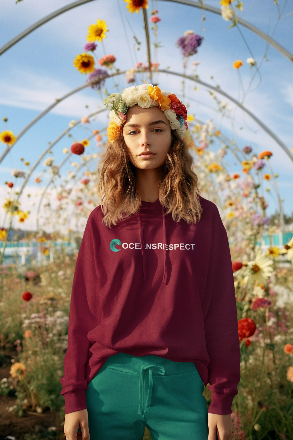 Sweat-shirt unisexe en coton bio - Oceansrespect
