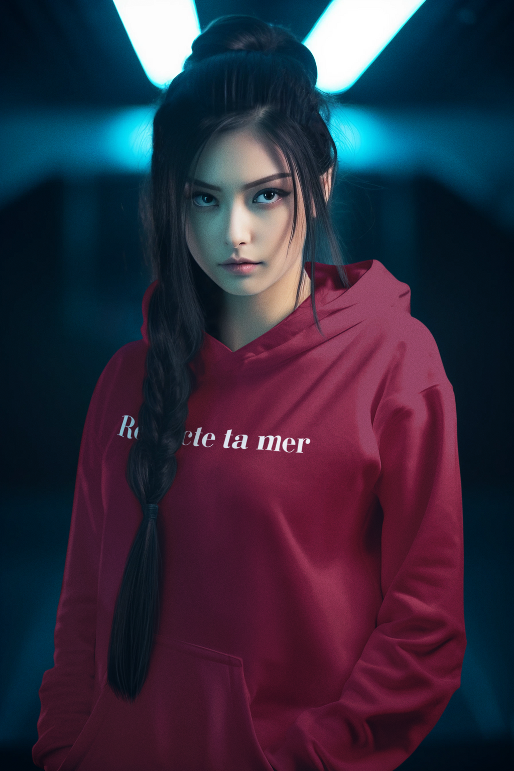 Hoody unisexe en coton bio - Respecte ta mer