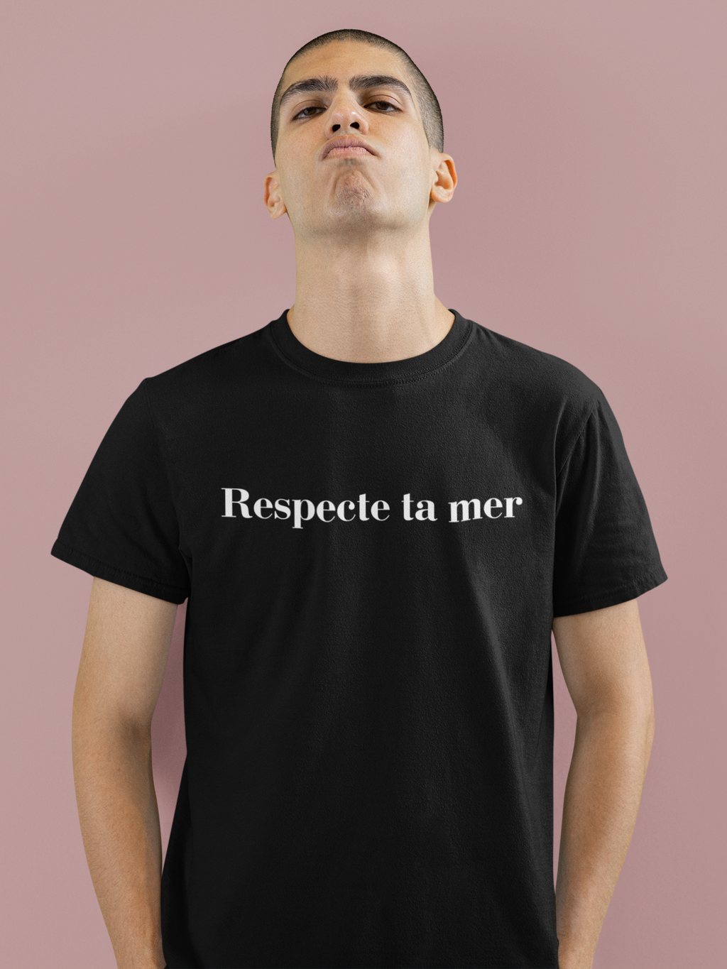 T-shirt homme en coton bio - Respecte ta mer