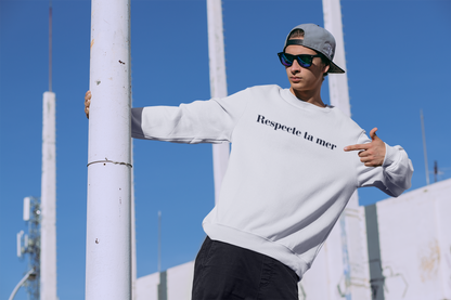Unisex organic cotton sweatshirt - Respect your sea
