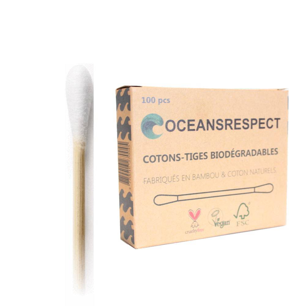 Cotons-tiges en bambou - Oceansrespect 🌊🌍🌱