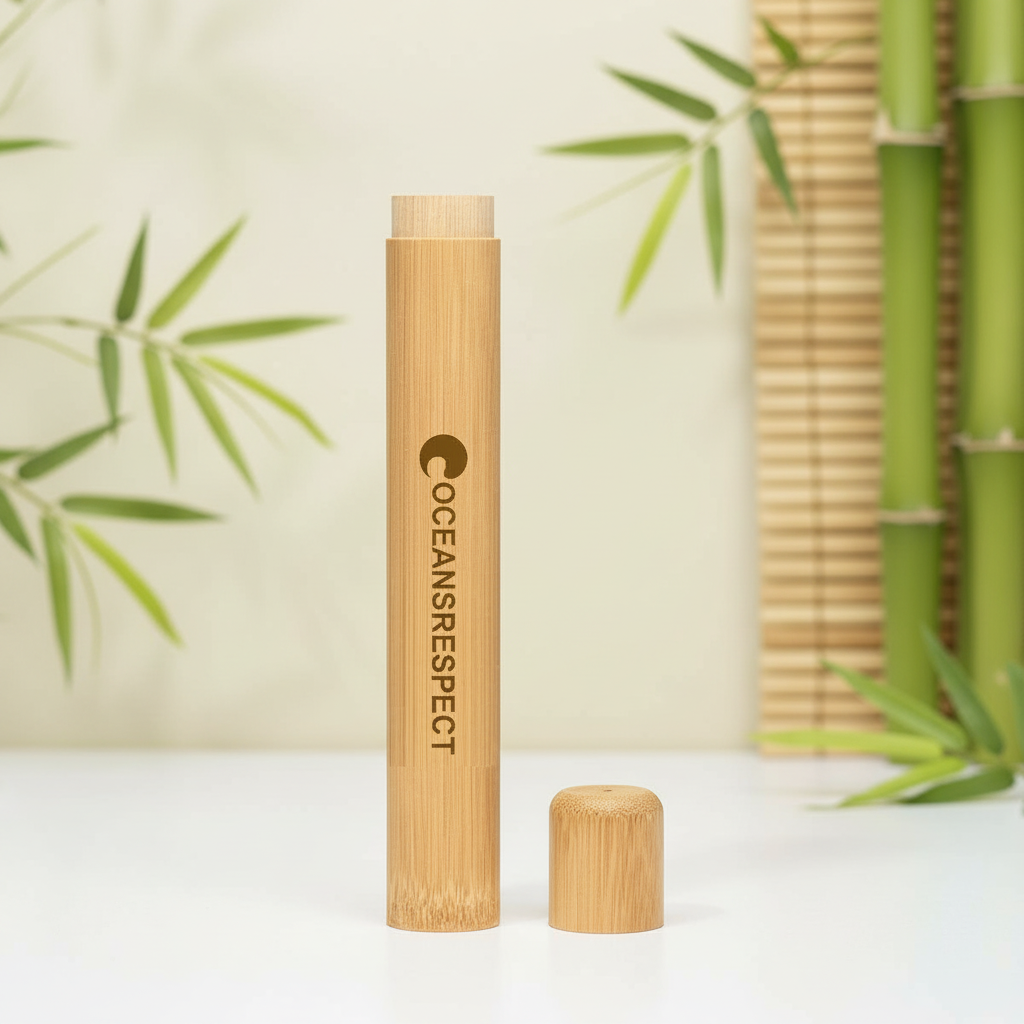Étui de voyage en bambou (pour brosse à dents) - Oceansrespect 🌊🌍🌱