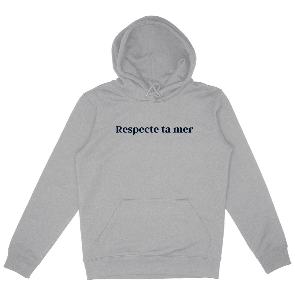 Hoody Respecte ta mer Unisexe logo noir