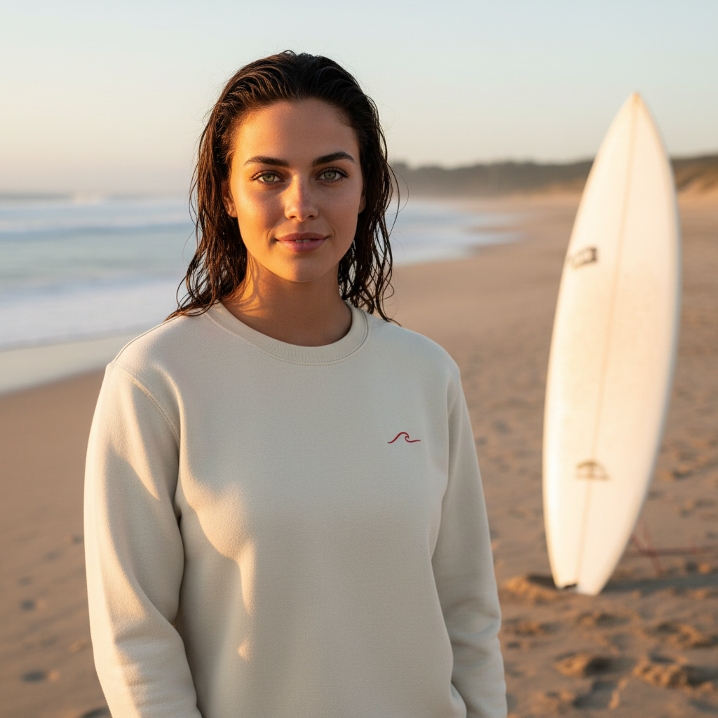 Unisex-Sweatshirt aus Bio-Baumwolle – Wave
