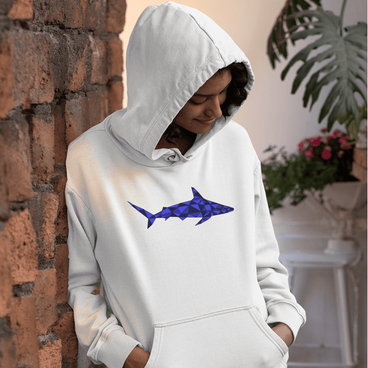 Unisex organic cotton hoody - Shark