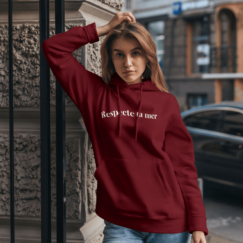 Hoody unisexe en coton bio - Respecte ta mer