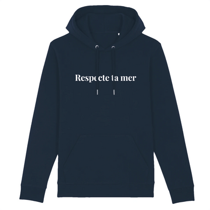 Unisex hoody in organic cotton - Respect your sea