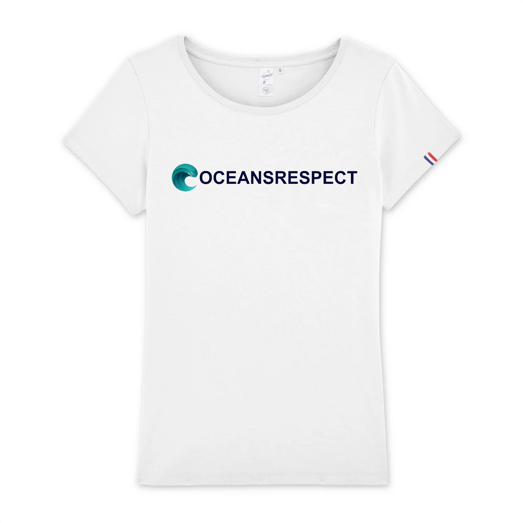 T-shirt Femme en coton bio fabriqué en France 🇫🇷 - Oceansrespect - Oceansrespect 🌊🌍🌱