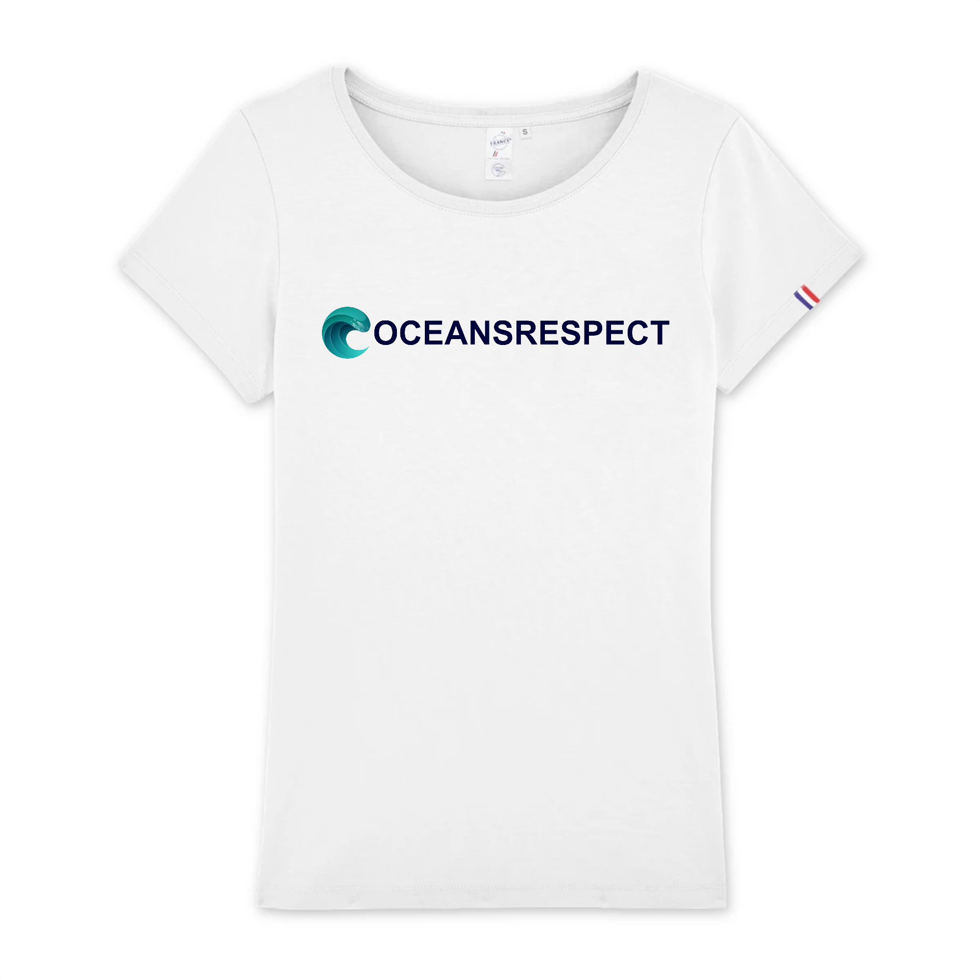 T-shirt Femme en coton bio fabriqué en France 🇫🇷 - Oceansrespect - Oceansrespect 🌊🌍🌱