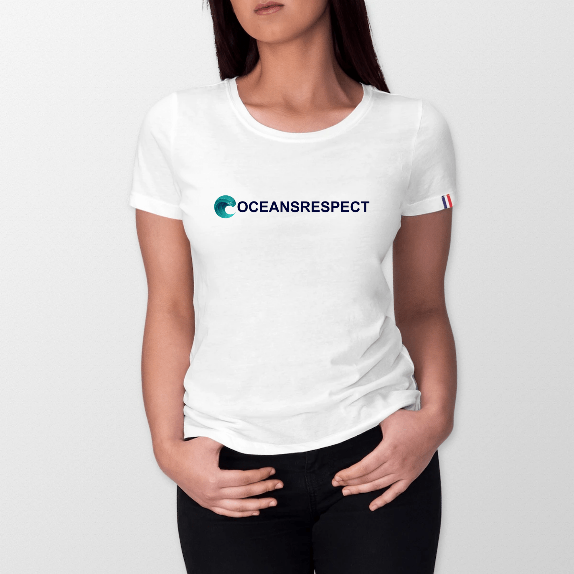 T-shirt Femme en coton bio fabriqué en France 🇫🇷 - Oceansrespect - Oceansrespect 🌊🌍🌱