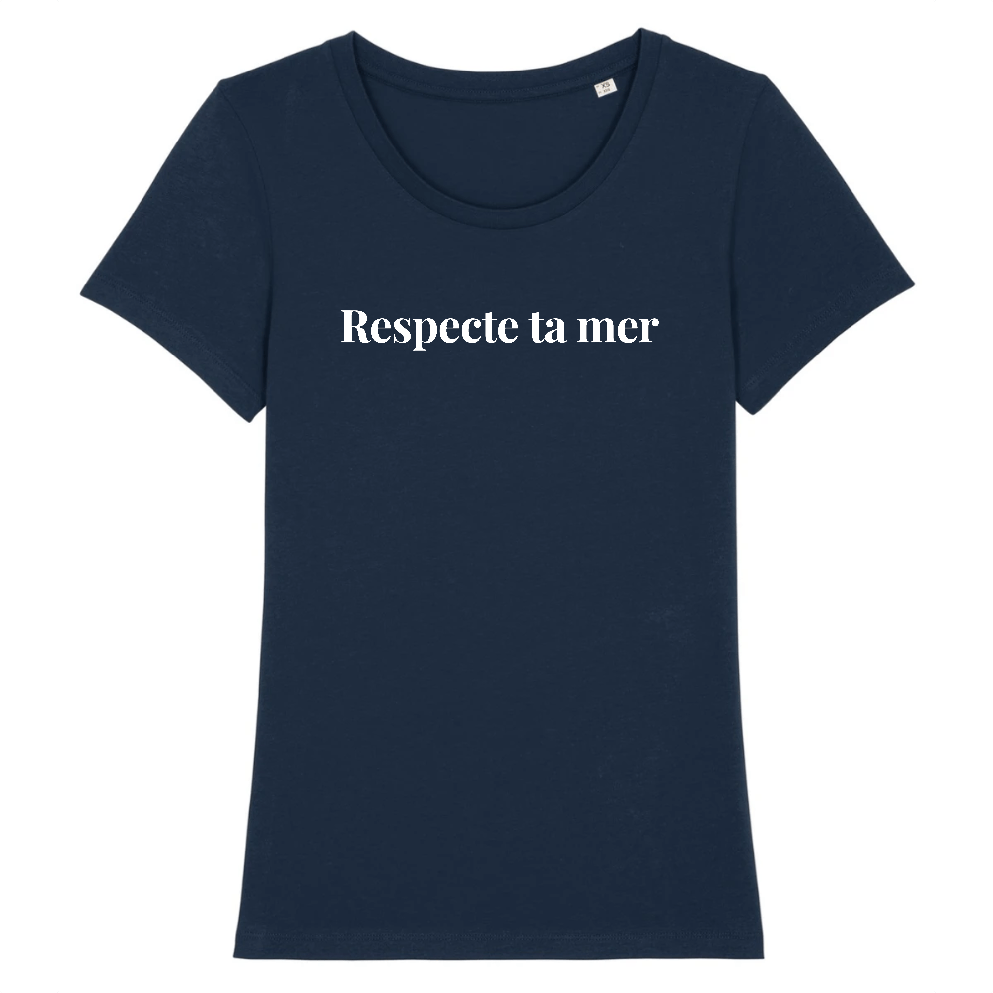 T-shirt femme en coton bio - Respecte ta mer - Oceansrespect 🌊🌍🌱