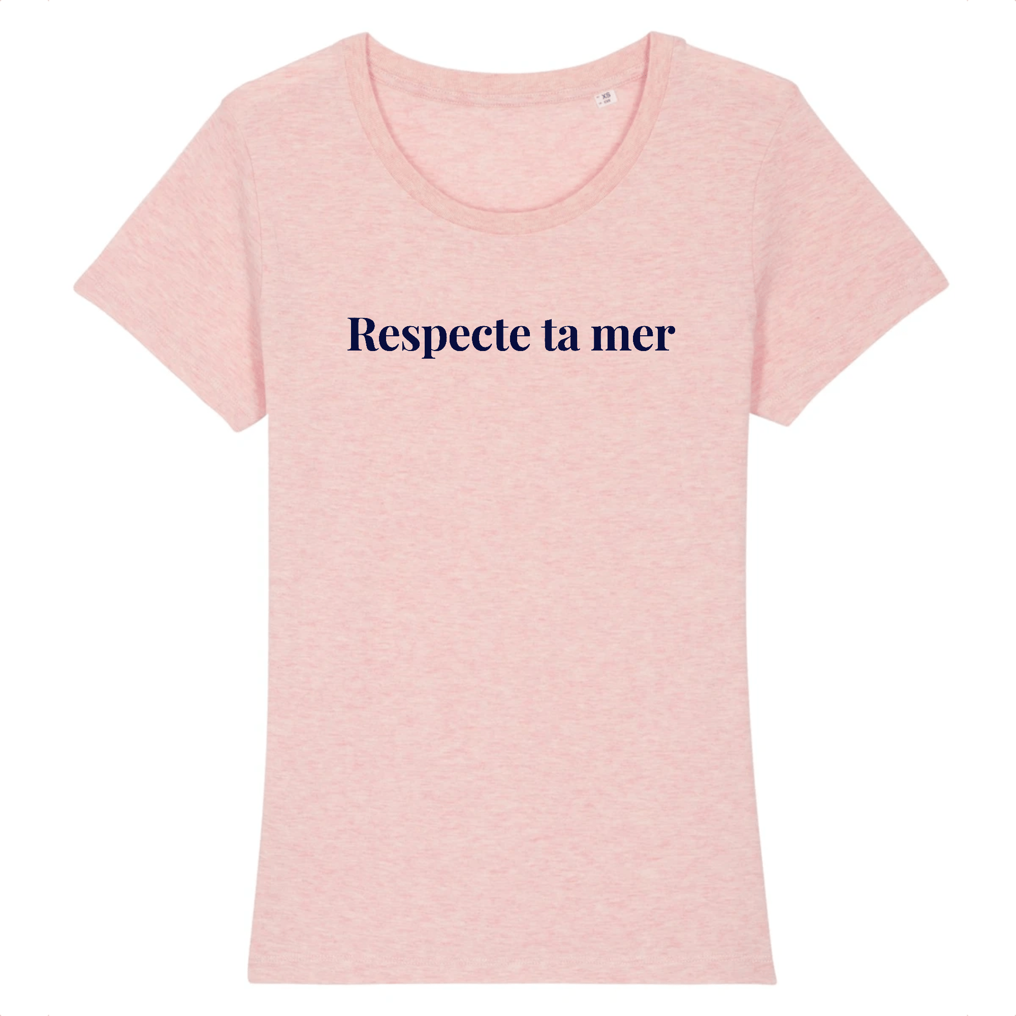 T-shirt femme en coton bio - Respecte ta mer - Oceansrespect 🌊🌍🌱
