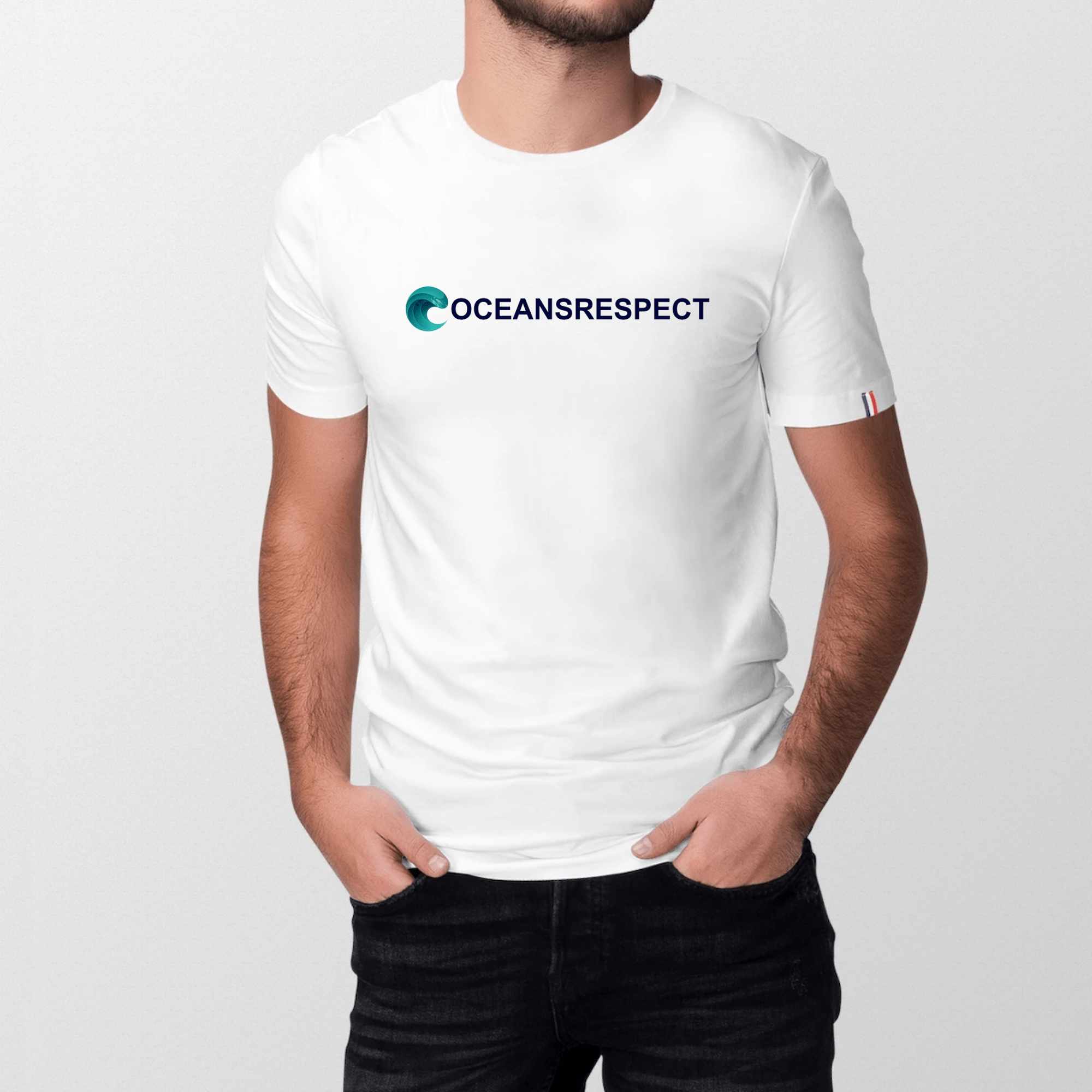 T-shirt Homme en coton bio fabriqué en France 🇫🇷 - Oceansrespect - Oceansrespect 🌊🌍🌱