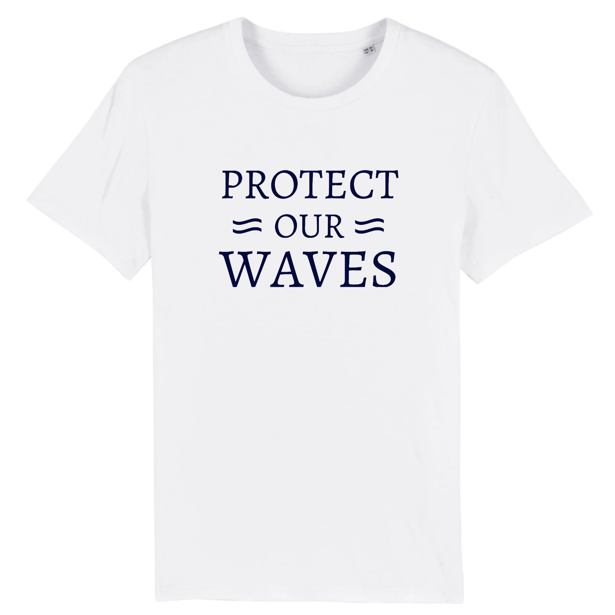 T-shirt homme en coton bio - Protect our waves - Oceansrespect 🌊🌍🌱