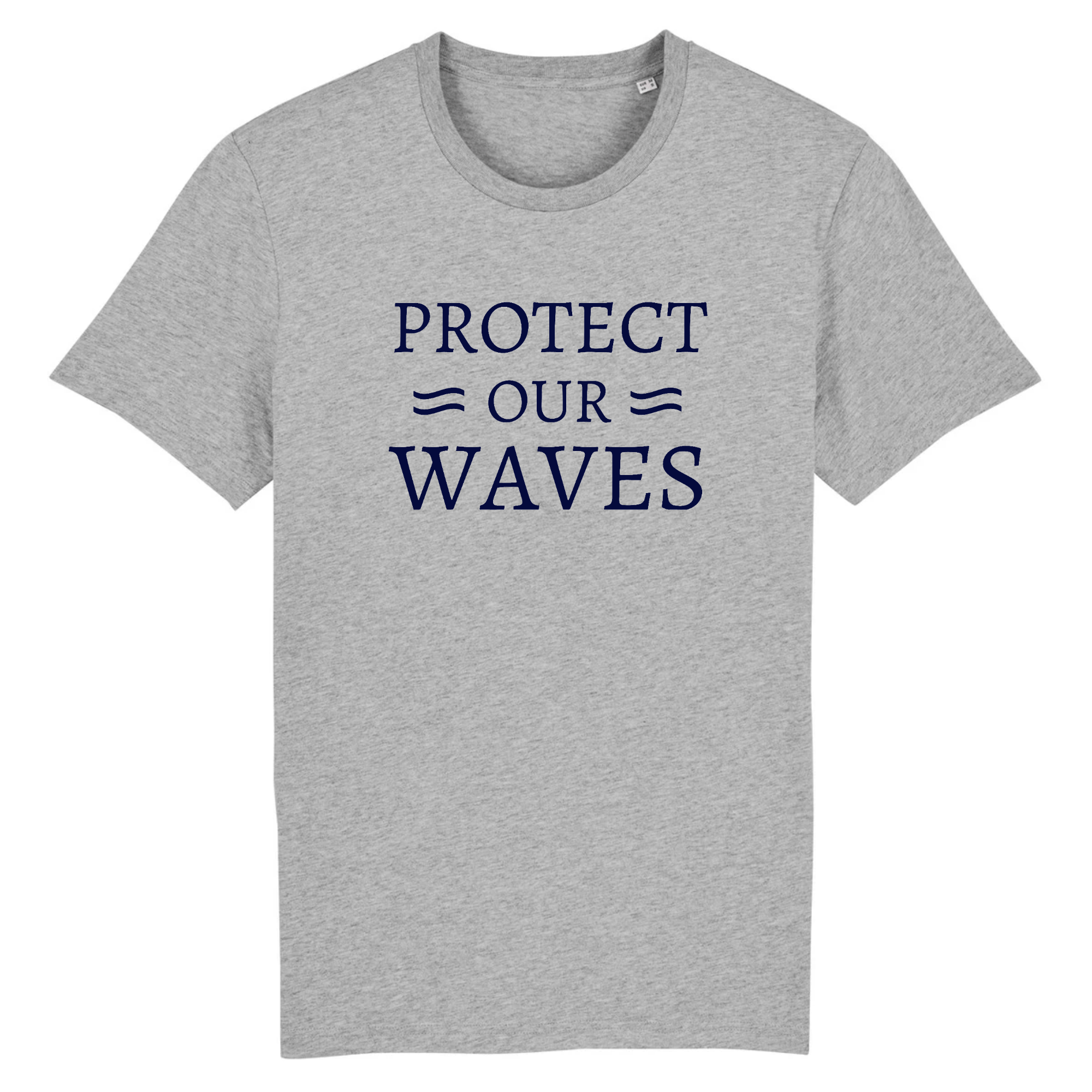 T-shirt homme en coton bio - Protect our waves - Oceansrespect 🌊🌍🌱