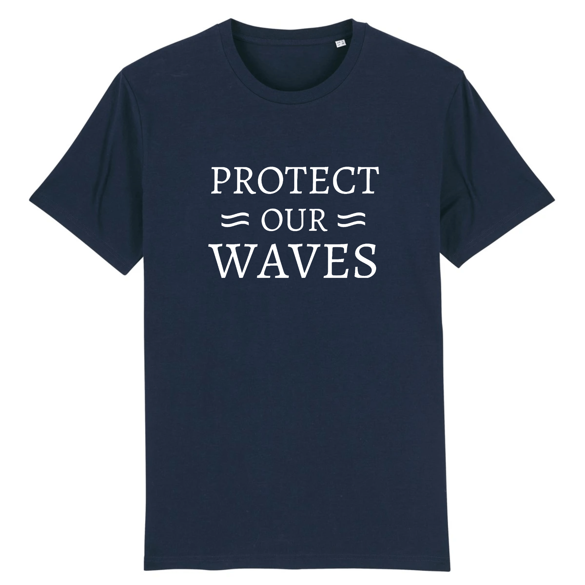 T-shirt homme en coton bio - Protect our waves - Oceansrespect 🌊🌍🌱