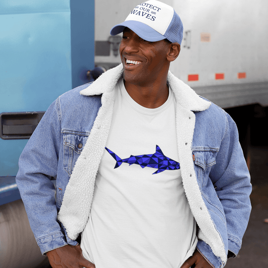 Men's organic cotton t-shirt - Shark