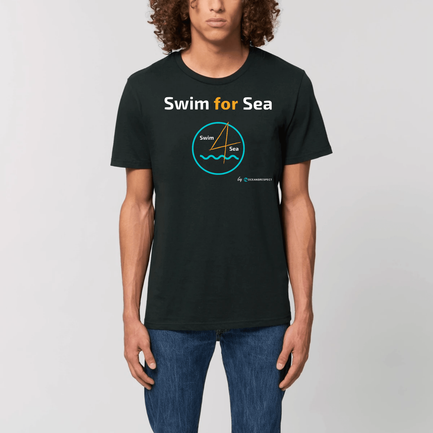 T-shirt Homme en coton bio - Swim4Sea - Oceansrespect 🌊🌍🌱